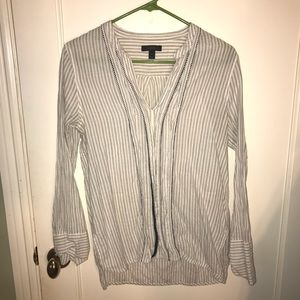 J Crew Striped Tunic Shirt